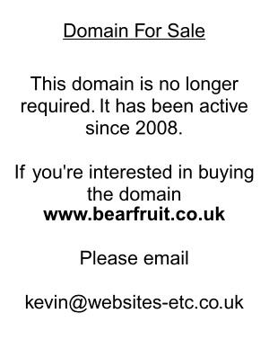 bearfruit.co.uk domain for sale